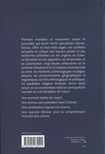 Coffret Le Coran des historiens. Etudes sur le contexte et la génèse du Coran ; Commentaire et analyse du texte coranique Sourates 1 à  26 ; Commentaire et analyse du texte coranique Sourates 27 à 114