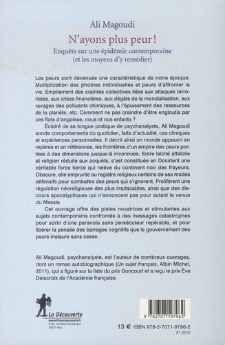 N'ayons plus peur !. Enquête sur une épidémie contemporaine (et les moyens d'y remédier)