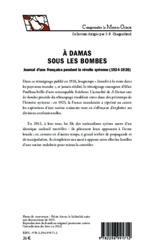 A Damas sous les bombes. Journal d'une Française pendant la révolte syrienne (1924-1926)