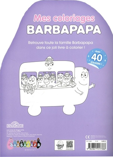 Barbapapa, mes coloriages. Avec 40 stickers !