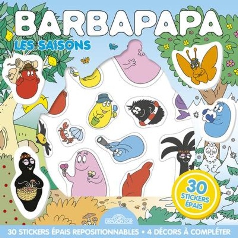 Alice Taylor et Thomas Taylor - Les saisons Barbapapa - 30 stickers épais.