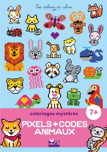 Coloriages mystères Pixels + codes animaux