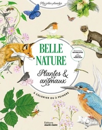 Livre espagnol en ligne téléchargement gratuit Belle nature. Plantes & animaux  - A colorier ou à peindre 9791032309391
