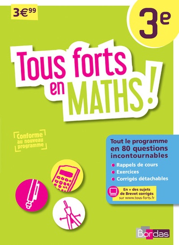 Aliette Cazes et Jean-Luc Romet - Mathématiques 3e Tous forts en maths !.