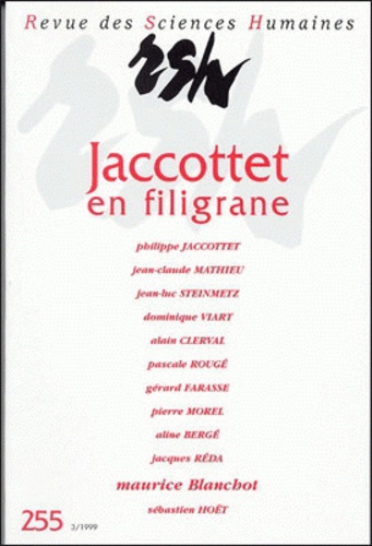 Aline Bergé et Alain Clerval - Jaccottet en filigrane.