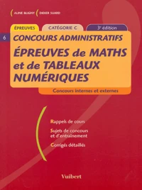 Epreuves de maths et de tableaux numériques