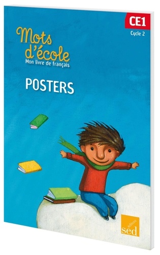 Mots d'école, mon livre de français CE1 Cycle 2. Pochette de Posters