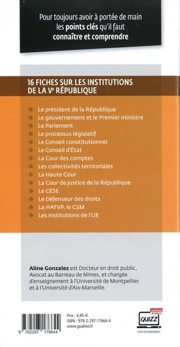Institutions de la Ve République  Edition 2022-2023