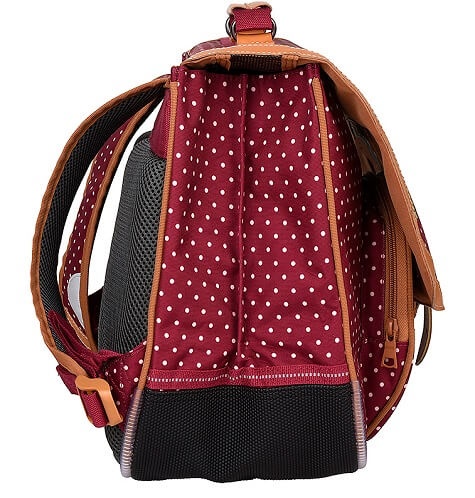 Cartable Tann's "Chics Filles" Pois Cerise - 38cm