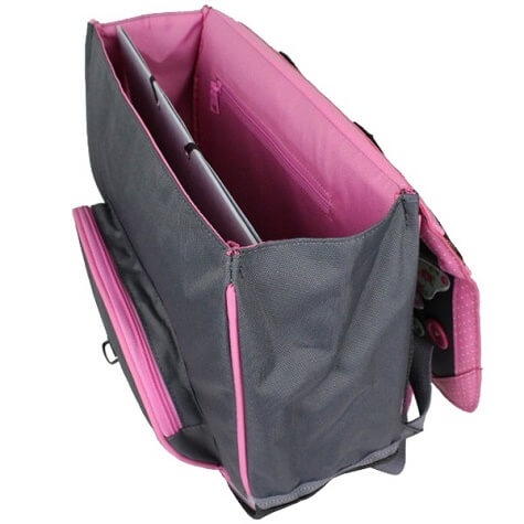 Cartable Tann's Collector Butterfly gris - 38cm