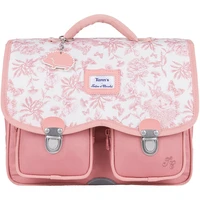Cartable Tann's x Tartine et Chocolat - 33 cm - Toile de Jouy - Terracotta