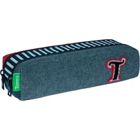 Fourre-tout double Tanns Les Chinés Teddy Gris / Rouge