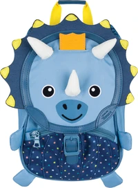 sac à dos enfant l'école des tann's le dinosaure - bleu