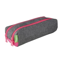 Trousse fourre-tout double Tann's Chiné Néon Pink