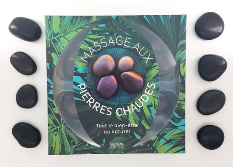 Alison Trulock - Coffret massage aux pierres chaudes - Tout le bien-être au naturel. Contient : 1 livre et 14 pierres volcaniques.