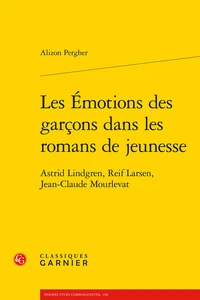 Les émotions des garcons dans les romans de jeunesse