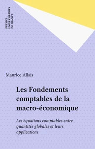 Les fondements comptables de la macro-économique