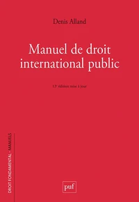 Manuel de droit international public