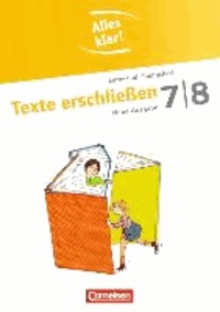 Alles klar! Deutsch 7./8. Schuljahr. Texte erschließen - Sekundarstufe I. Lern- und Übungsheft mit beigelegtem Lösungsheft.