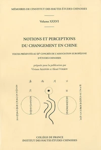 Notions et perceptions du changement en Chine