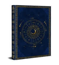 Alliance magique Collectif - Grimoire Vierge Astrologique - Bleu.