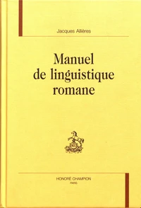 Manuel de linguistique romane