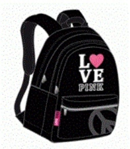 ALPA - Sac à dos Love Pink Noir