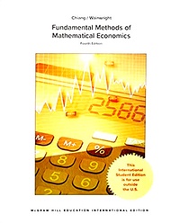 Alpha-C Chiang et Kevin Wainwright - Fundamental Methods of Mathematical Economics.