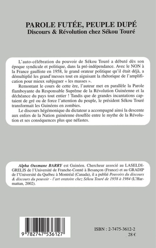 Parole futée, peuple dupé. Discours et révolution chez Sékou Touré