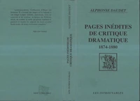 Pages inédites de critique dramatique