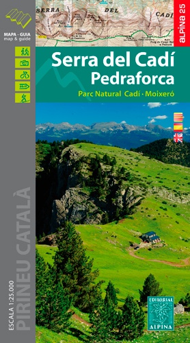 Serra del Cadi, Pedraforca - Parc Natural Cadi-Moixero. 1/25 000