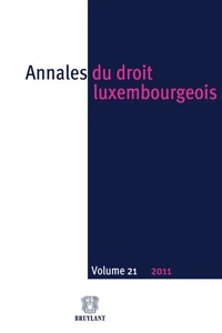 Annales du droit luxembourgeois N° 21/2011
