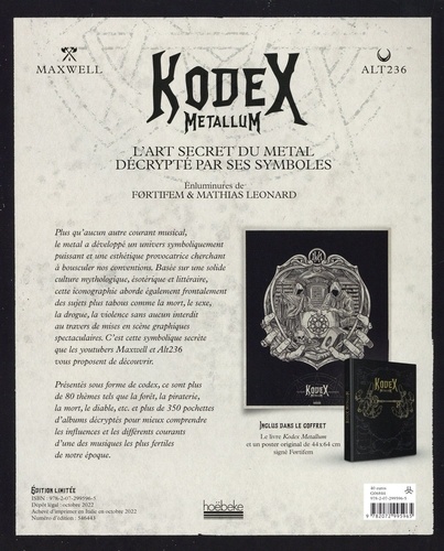 Kodex Metallum. L'art secret du métal  Edition limitée
