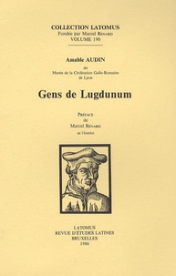 Amable Audin - Gens de Lugdunum.
