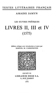Les Ouvres poétiques