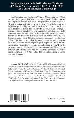 Les premiers pas de la Fédération des Etudiants d'Afrique Noire en France (1950-1955) : de l'Union française à Bandoung