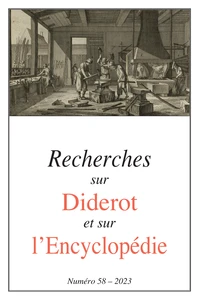 Recherches sur Diderot et sur l'Encyclopédie N° 58/2023