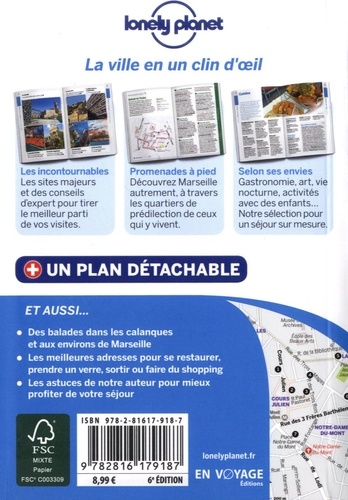 Marseille en quelques jours 6e édition -  avec 1 Plan détachable