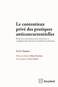 Le contentieux privé des pratiques anticoncurrentielles