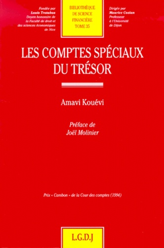Amavi-Gustave Kouévi - Les Comptes Speciaux Du Tresor.