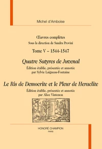 Oeuvres complètes tome 5, 1544-1547