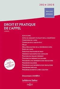 Droit et pratique de l'appel