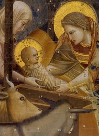 Ambrogio Bondone Giotto - Marie et l'enfant Jésus - Calendrier de l'Avent.