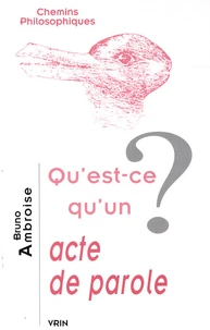 Qu'est-ce qu'un acte de parole ?