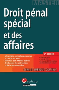 Droit pénal spécial et des affaires