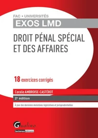 Droit pénal spécial et des affaires