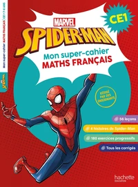 Mon super-cahier maths français Marvel Spider-Man CE1