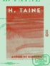 Amédée de Margerie - H. Taine.