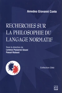 Recherches sur la philosophie du langage normatif