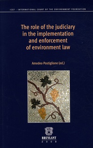 Amedeo Postiglione - The role of the judiciary in the implementation and enforcement of environment law - Edition en anglais.